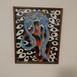 Wall art hand panting